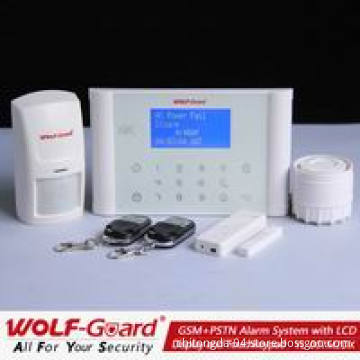 Wireless GSM+PSTN Alarm System with Touch Keypad Ademco Contact ID Protocol (YL-007M2DX)